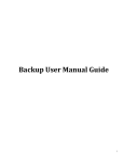 WP Backup User Manual Guide