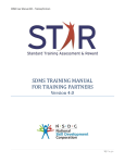 SDMS TRAINING MANUAL FOR TRAINING PARTNERS