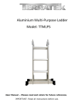 Aluminium Multi-Purpose Ladder Model: TTMLPS