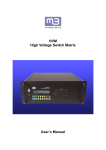 HVM High Voltage Switch Matrix User`s Manual - mb