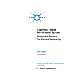 HaloPlex Target Enrichment System
