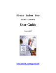FloorEstimate Pro 5 MOBILE User`s Guide, PDF