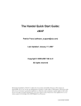 Handel Quick Start Manual for the xMAP