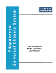 L351 10/100BASE Media Converter User Manual