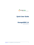 Quick User Guide OrangeHRM 2.4