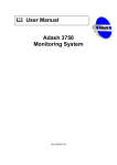 Adash 3750 Monitoring System fflfflfflffl User Manual
