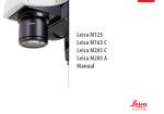 Leica M125, M165 C, M205 C, M205 A Manual