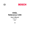 User`s Manual Reference CAN VHDL
