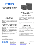 Synthesis Zone Inverter 300-600 Watt Models