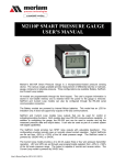 M2110P SMART PRESSURE GAUGE USER`S MANUAL