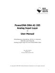 PowerDNA DNA-AI-205 Analog Input Layer – User Manual