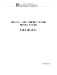 digital input/output card model iod-144 user manual