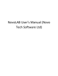 NovoLAB User`s Manual (Novo Tech Software Ltd)