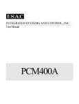 PCM400A User`s Manual