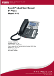 Fanvil Product User Manual IP Phone Model: C62