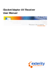 iSocket/idaptor AV Receiver User Manual