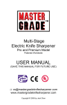 USER MANUAL - Master Grade Knife Sharpener