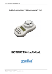 INSTRUCTION MANUAL - Zeta Alarm Systems