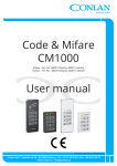 User manual Code & Mifare CM1000