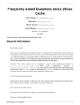 Frequently Asked Questions about JBoss Cache