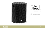 Achat 110 M passive full-range speaker user manual