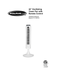 FC1-42R-03 Tower Fan User Manual