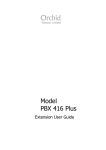 PBX 416 Plus Extension Guide - Home