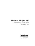 Matrox_Mojito 4K_Installation_and_User_Guide