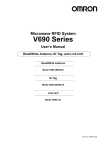 Microwave RFID System V690 Series User`s Manual Read