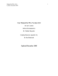 User Manual for PS-I, Version 4.0.4 Updated December 2005