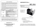 Labelmate MC-10A User Manual