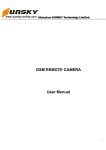 GSM REMOTE CAMERA User Manual - Sunsky