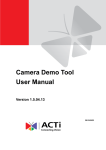 Camera Demo Tool User Manual v1.5.04.13