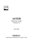 ASTER Reference Guide - ASTER SCIENCE PROJECT