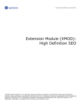 Documentation on the High Definition SEO XMOD.