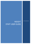 INSIGHT STAFF USER GUIDE