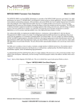 MIPS32® M4K® Processor Core Datasheet