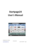 Startpage24 User`s Manual