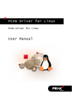 PCAN-driver for Linux - Benutzerhandbuch - PEAK