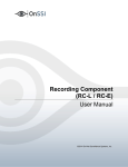 Recording Component: RC-L/RC-E