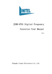 JXDH-6701 Digital Frequency Converter User Manual