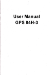 User Manual GPS 84H.3