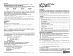 AEMC SR634 AC Current Probe Manual PDF