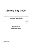 Sunny Boy 2400 - SMA Solar Technology AG