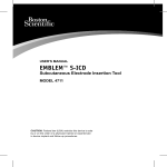 EMBLEM™ S-ICD - Subcutaneous Electrode