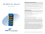 IE-iMcV-E1-Mux/4 - B&B Electronics