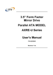 3.5 型Mirror Drive AT MODEL AXRE－U Series User`s Manual
