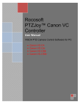 PTZJoy™ Canon VC Controller User Manual