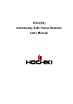 IFD-E(IS) Intrinsically Safe Flame Detector User Manual