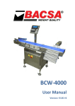 120403 User manual Checkweighers BCW-4000